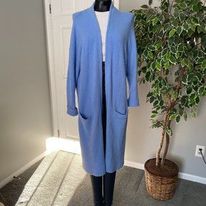 Nordstrom Halogen Pretty Baby Blue Long Cozy Cardigan Sweater - Size Large